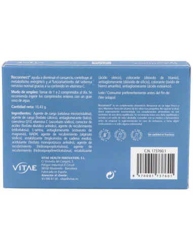 Reconnect 15 comprimidos de Vitae