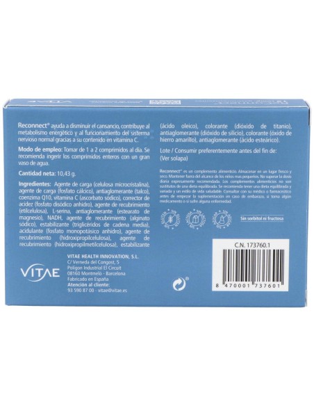 Reconnect 15 comprimidos de Vitae
