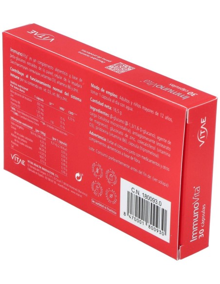 Inmunovita 30Cap. de Vitae