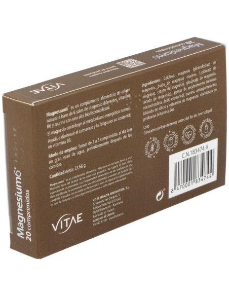 Magnesium-6 20Comp. de Vitae