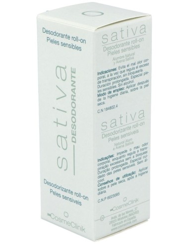 Cosmeclinik Sativa Desodorante Roll-On 75Ml. de Sativa