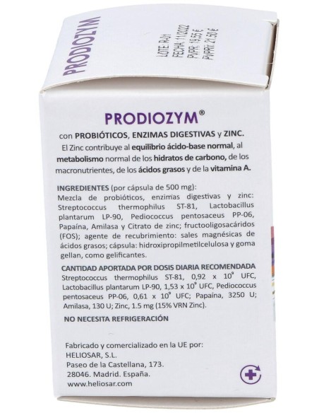 Prodiozym 30Cap. de Heliosar