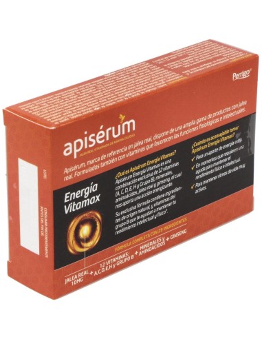 Apiserum Energia Vitamax 30Cap. de Apiserum