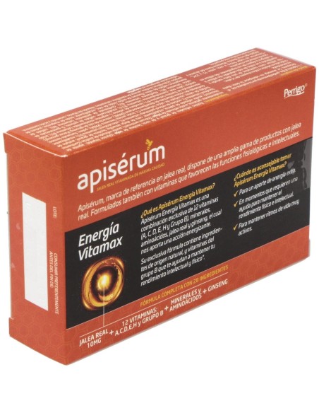Apiserum Energia Vitamax 30Cap. de Apiserum