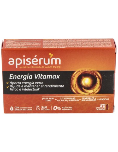 Apiserum Energia Vitamax 30Cap. de Apiserum