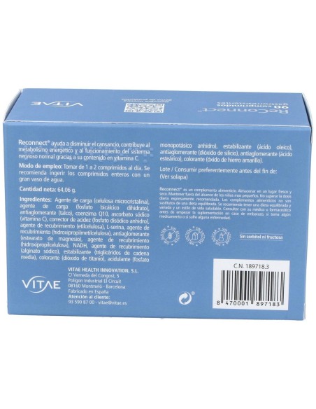 Reconnect 90 comprimidos de Vitae
