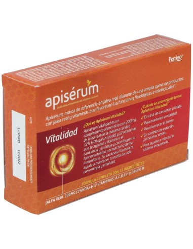 Apiserum Vitalidad 30Cap. de Apiserum