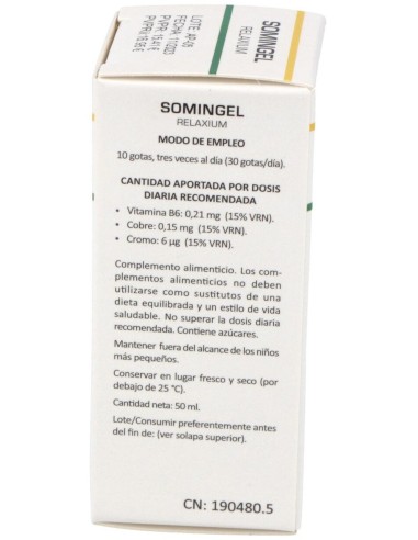Somingel Relaxium 50Ml. de Heliosar