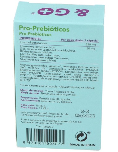 Pro-Prebioticos 30Cap. de Pharma & Go