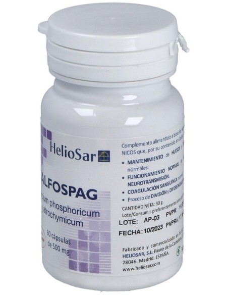 Calfospag Calcium Phosphoricum 60Cap. de Heliosar