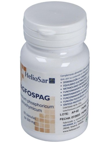Magfospag Magnesium Phosphoricum 60Cap. de Heliosar
