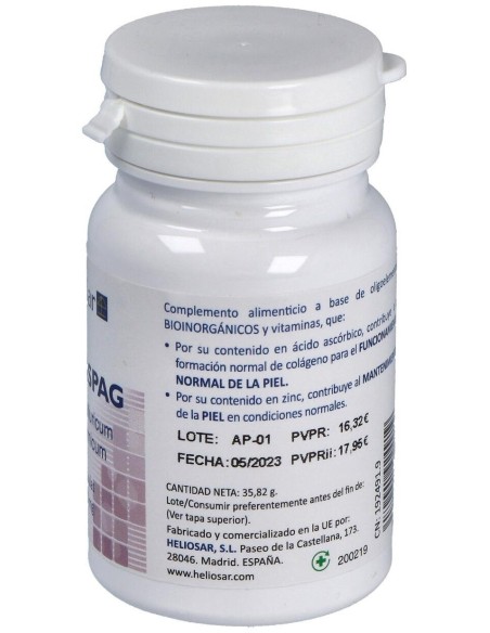 Sulkaspag Kalium Sulfuricum 60Cap. de Heliosar