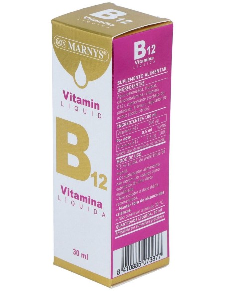 Vitamina B12 Liquida 30Ml. de Marnys