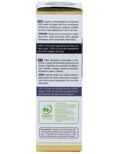 Aceite De Argan Biologico Spray 50Ml. de Marnys