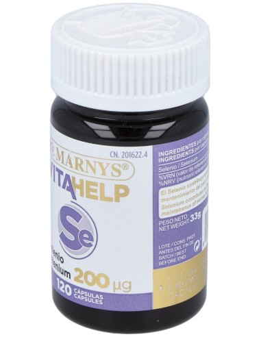 Vitahelp Selenio 200Mcg. 120Perlas de Marnys