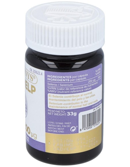 Vitahelp Selenio 200Mcg. 120Perlas de Marnys