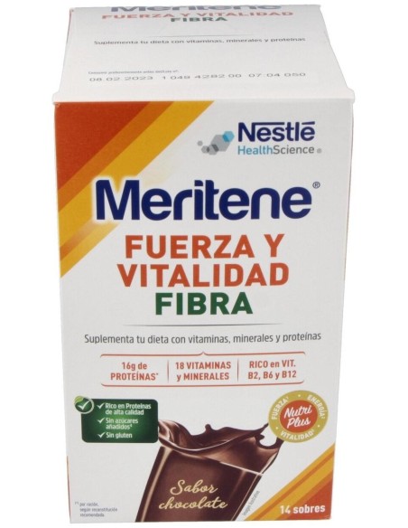 Fuerza y Vitalidad Fibra Chocolate 14x35g. de Meritene