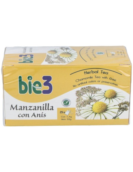 Bie3 Manzanilla Con Anis Infusion 25Sbrs. de Bie 3