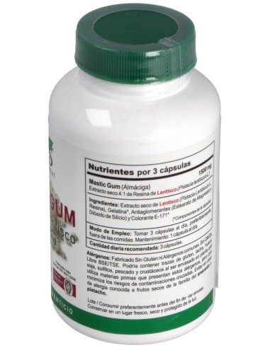 Mastic Gum Resina De Lentisco 120Cap. de Vbyotics