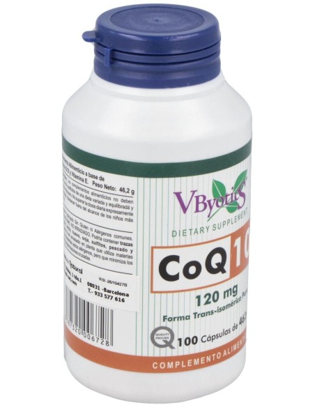 Coenzima Q10 120Mg. 100Cap. de Vbyotics