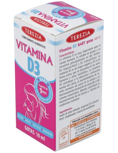 Vitamina D3 Gotas 10Ml. de Terezia