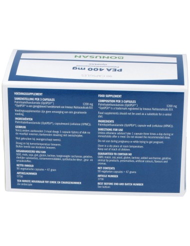 Pea 400Mg. 90Cap. de Bonusan