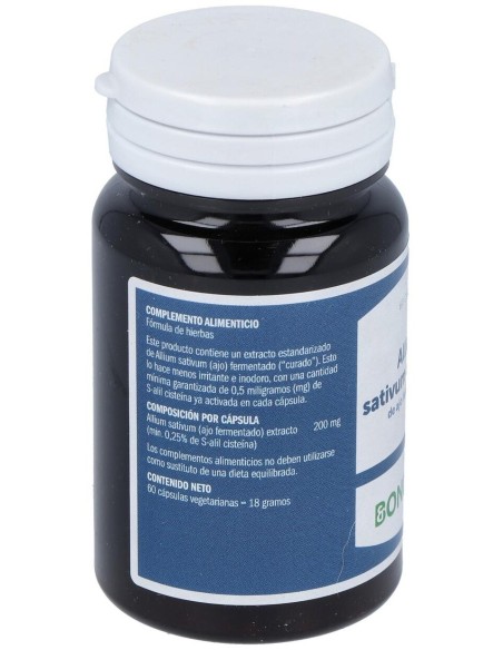 Allium Sativum Ext. Ajo Fermentado 60Cap. de Bonusan