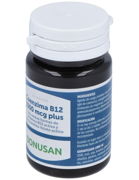 Coenzima B12 1500Mcg. 90Comp. de Bonusan