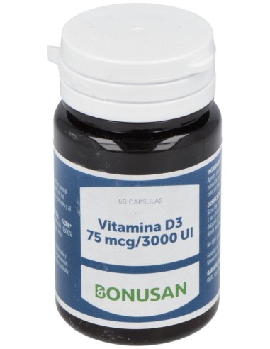 Vitamina D3 75Mcg/3000Ui 60Perlas de Bonusan