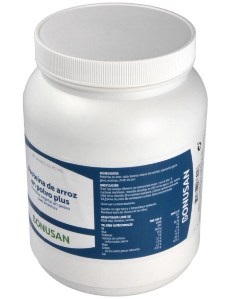 Proteina De Arroz Plus Polvo Sabor Vainilla 500Gr. de Bonusan
