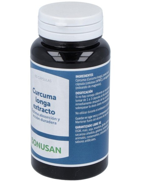 Curcuma Longa Extracto 60Cap. de Bonusan