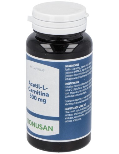 Acetyl L-Carnitina 500Mg. 60Vcap. de Bonusan