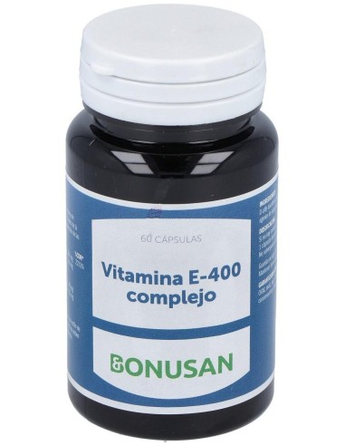 Vitamina E 400 Complejo 60Licap. de Bonusan