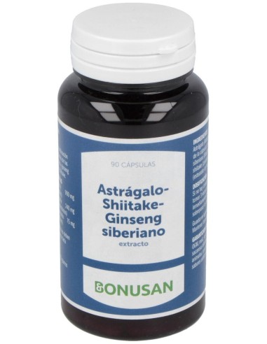 Astragalo-Shiitake-Ginseng Siberiano Extra 90Vcap. de Bonusan
