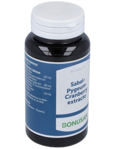 Sabal Pygeum - Cranberry Extracto 60Vcap. de Bonusan