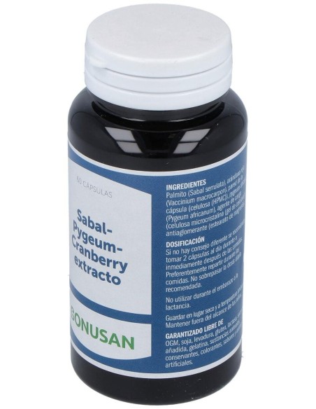 Sabal Pygeum - Cranberry Extracto 60Vcap. de Bonusan
