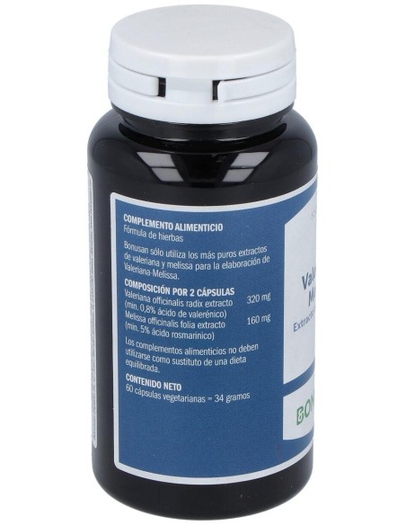 Valeriana - Melissa Extracto 60Vcap. de Bonusan