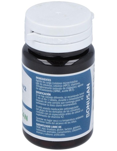 Vitamina K2 100Mcg. Plus 60Comp. de Bonusan