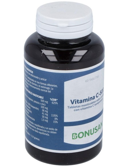 Vitamina C 500 60Comp.Masticables de Bonusan