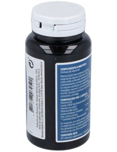 Niacina Flush-Free 500Mg. 60Vcap. de Bonusan