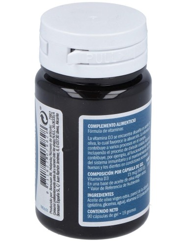 Vitamina D3 15Mcg. 90Cap. de Bonusan