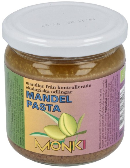 Crema De Almendras Tostadas  330Gr. Bio de Monki
