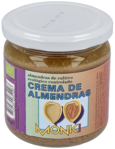 Crema De Almendras Tostadas  330Gr. Bio de Monki