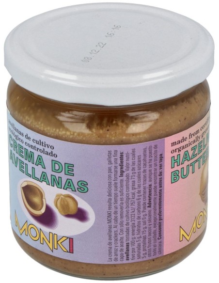 Crema De Avellanas 330Gr. Bio de Monki