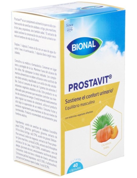 Prostavit Prostata 40Cap de Bional