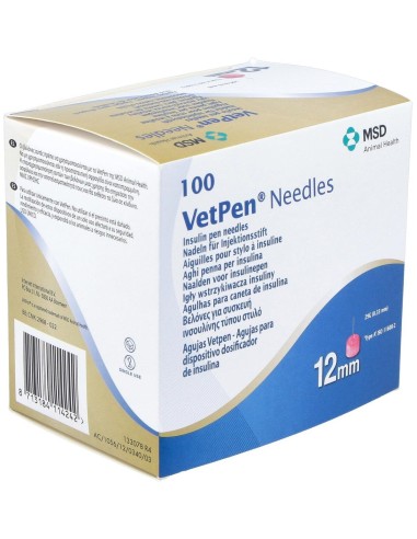 Vetpen Needles 12Mm 100/Box 449 (Ndr) de Msd Vet