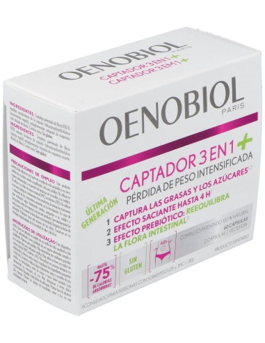 Oenobiol Captador 3 En 1 Plus 60Comp. de Oenobiol