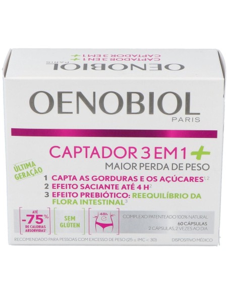 Oenobiol Captador 3 En 1 Plus 60Comp. de Oenobiol