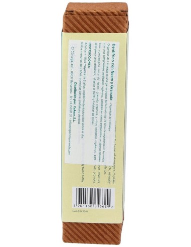 Dentifrico Organique Neem Y Granada 150 Gramos Himalaya