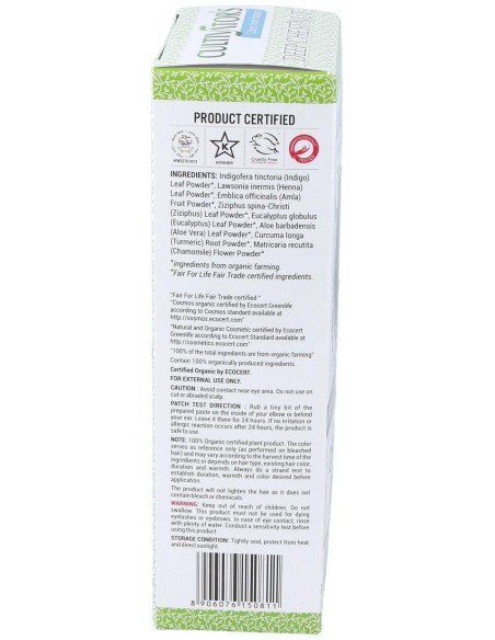 Castaño Oscuro Tinte Organico 100Gr. Ecocert de Cultivators